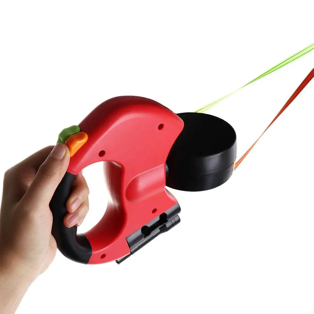 With Lights Double Dog Walking Leash Reflective Adjustable Dual Retractable Rotation Rope 360